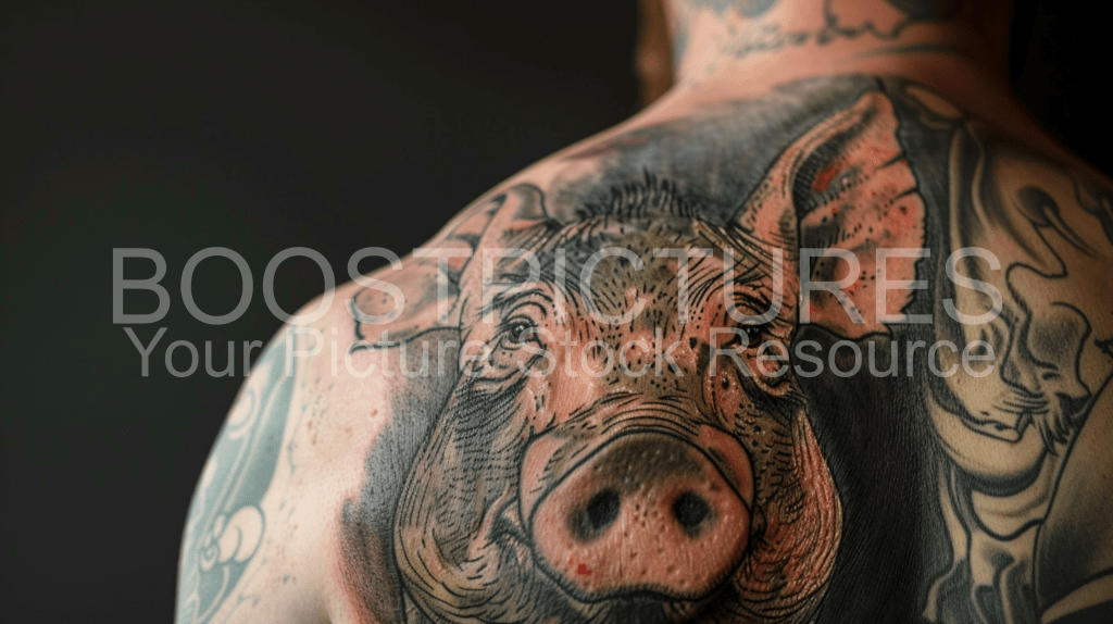 Man with a Pig Tattoo