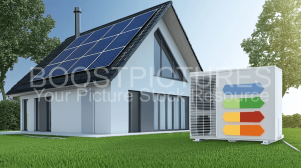 Diagram illustrating a house efficiency