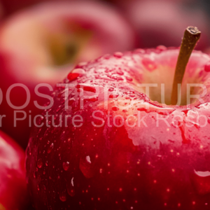 Juicy red apples