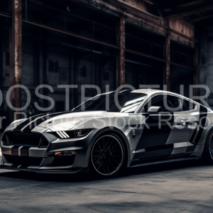 Ford Mustang GT in an industrial Environment