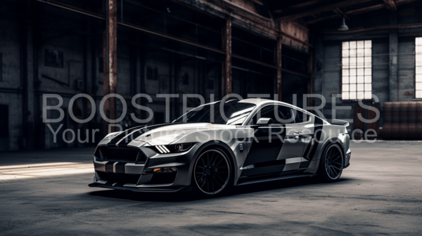 Ford Mustang GT in an industrial Environment