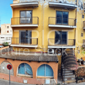 Mediterranean hotel in sunshine Panoramic 8K