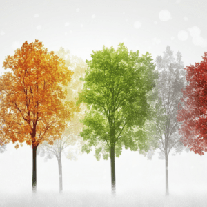 Colorful tree wallpaper