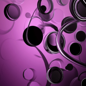 Modern violet bubble wallpaper