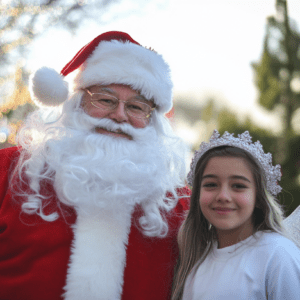 Santa Claus with an angel