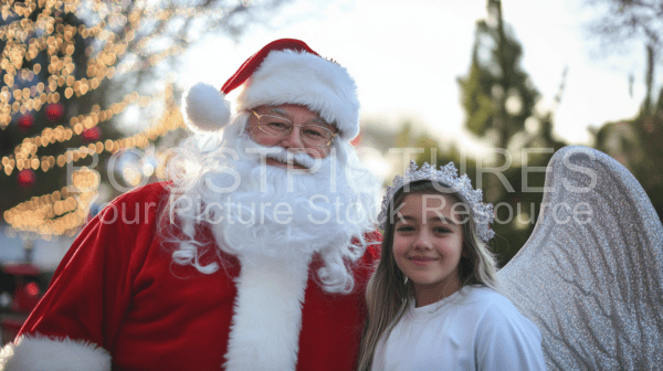 Santa Claus with an angel