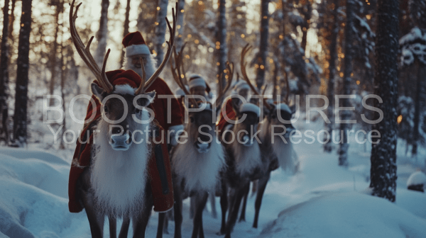 The reindeers and Santas?