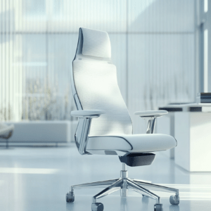 Modern white office chair