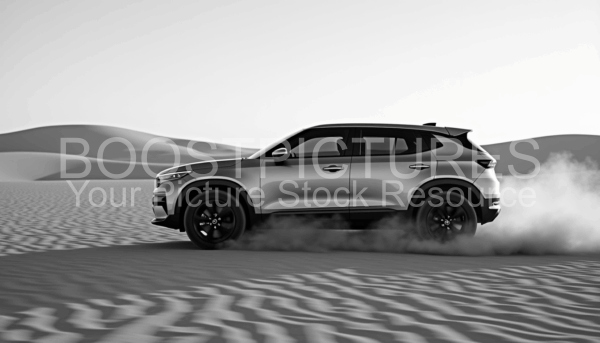 KIA EV9 in the dessert